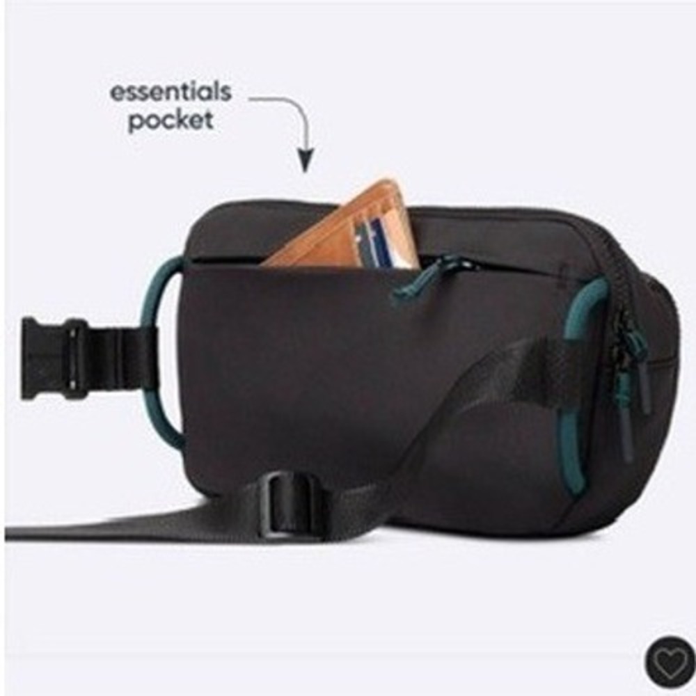 Owala Bottle Sling Hip Pack Unisex OS Black Teal Water Bottle Bag NWT - Picture 4 of 8